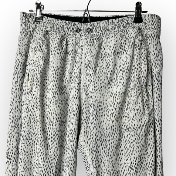 Lululemon Trainer Track Pant Dottie Dash White Black 8 - Picture 6 of 11